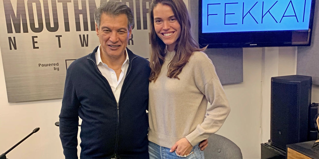 Frederic Fekkai and Britt Bergmeister smile together