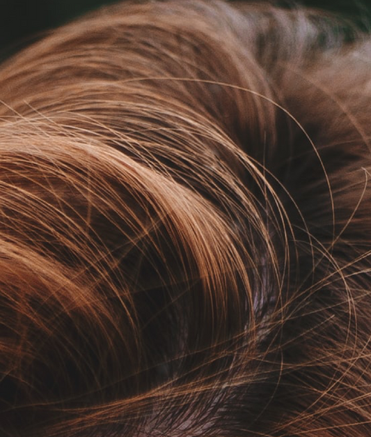 brown curly hair